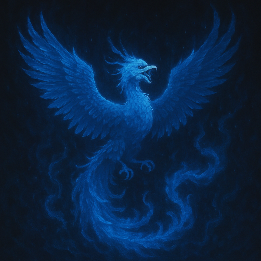 Everlasting Phoenix of Blue Fire